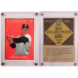 1961 TOPPS MVP Roger Maris Card  (104085)