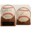 Image 1 : Ken Griffey Sr. and K. Griffey JR. sign baseball  (100294)