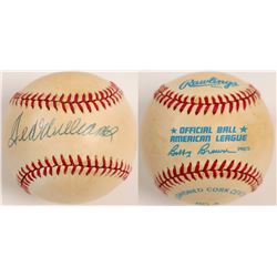 Ted Williams signed Baseball  (104606)