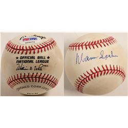 Warren Spahn autographed baseball  (100279)