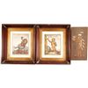 Image 1 : Navajo Sand Painting & 2 Framed Art Monkey Prints  (86854)