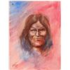 Image 1 : Oil Painting /  Native American/ " Geronimo".  (102142)