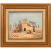 Image 1 : Oil Painting / A pueblo / By N. Siebel  (102134)