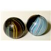 Image 1 : Marbles  / " Indian Swirls". / 2 Items.  (100631)