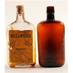 Whiskey Pint Bottles / 2 pieces.  (78833)
