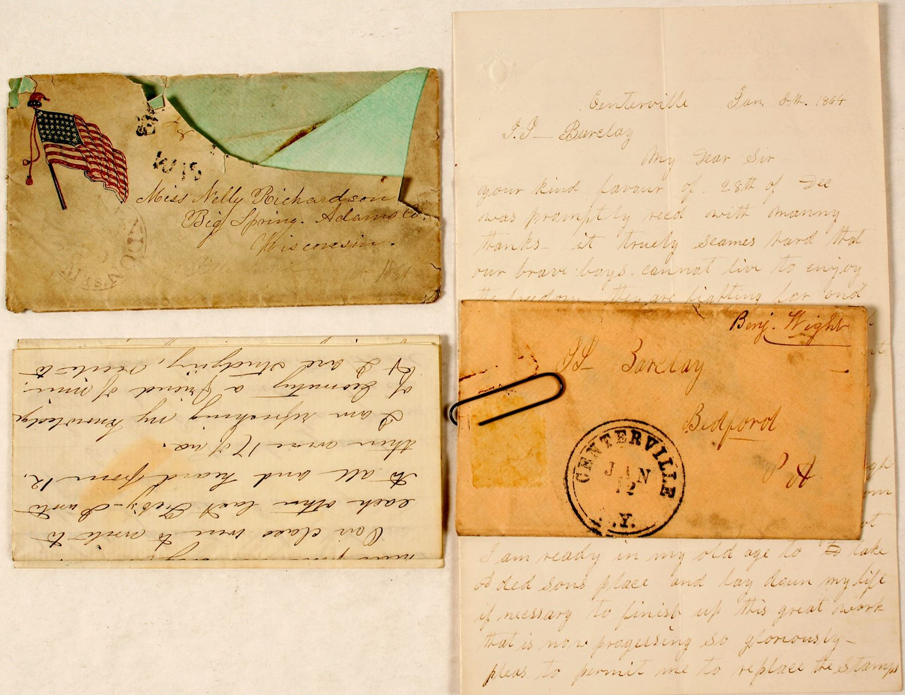 Two Civil War Letters (59424) Holabird Western Americana Collections