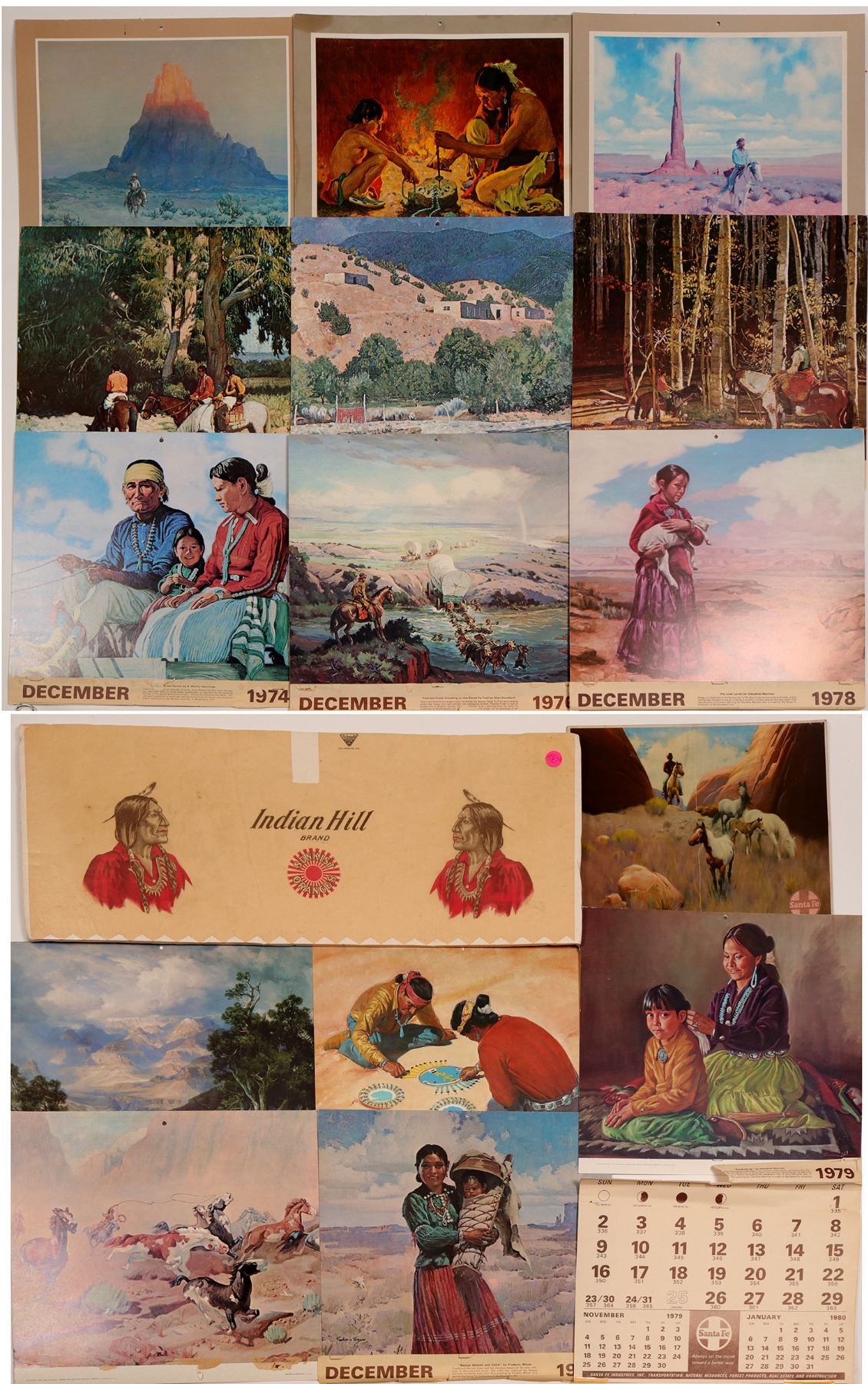 Native American Calendar Art 15 Items 102143 native-american-calendar-art-15-items-102143