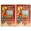 Image 1 : Placer County Fair 1917 Programs, 2  (81561)