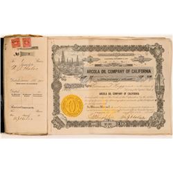 Arcola Oil Company Stock Ledger  (103178)