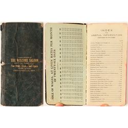 Welcome Saloon Pocket Diary  (101217)