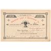 Image 1 : Cleveland Canal & Agricultural Co. Stock Certificate   (100799)