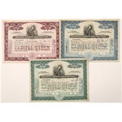 Three Different Bagdad Copper Stocks  (91654)