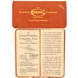 Giant Powder Company Pocket Diary  (101218)