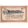 Image 1 : Michigan Copper Mining Company Stock Certificate  (102215)