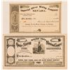 Image 1 : Two White Pine Mining District Stock Certificates  (91879)