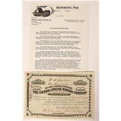Sierra Apache Mining Company Stock  (90543)