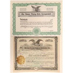 Aero Flying Club Stock Certificates  (102551)