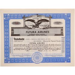 Futura Airlines Stock Certificate  (102630)