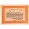 Image 1 : New England & Western Airlines, Inc. Certificate  (102603)