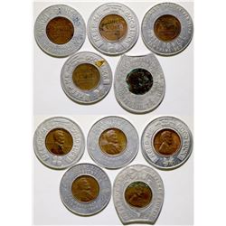 Five Encased Cents  (85465)