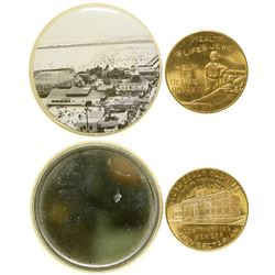 Pocket Mirror and Hospital Medal  (101227)