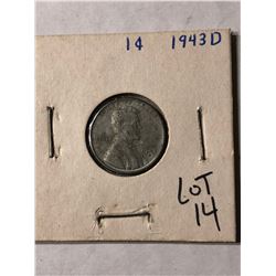 1943 D WWII Steel Wheat Penny in Nice Condition