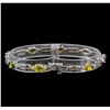 Image 2 : 14KT White Gold 7.68 ctw Multicolor Sapphire and Diamond Bracelet