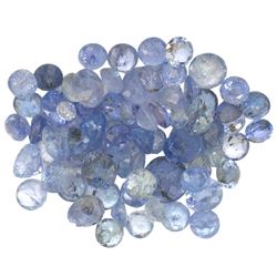 11.98 ctw Round Mixed Tanzanite Parcel