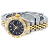 Image 3 : Rolex Ladies 2 Tone 14K Black Index & Pyramid Diamond Datejust Wriswatch