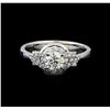 Image 2 : 0.77 ctw Diamond Ring - 14KT White Gold