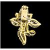 Image 2 : 0.20 ctw Diamond Pendant - 18KT Yellow Gold