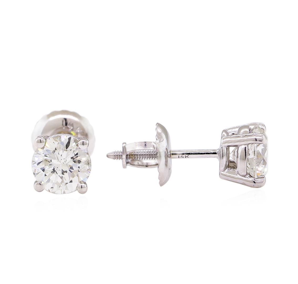 1.00 ctw Diamond Stud Earrings 14KT White Gold