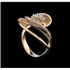 Image 4 : 0.29 ctw Diamond Ring - 14KT Rose and White Gold