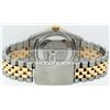 Image 6 : Rolex Mens 2 Tone 14K MOP Roman Pyramid Diamond Bezel Datejust Wristwatch