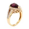 Image 4 : 3.40 ctw Rubellite And Diamond Ring - 18KT Rose Gold