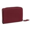 Image 3 : Saint Laurent Burgundy Leather Folio Compact Wallet