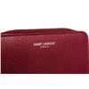 Image 4 : Saint Laurent Burgundy Leather Folio Compact Wallet
