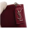 Image 5 : Saint Laurent Burgundy Leather Folio Compact Wallet