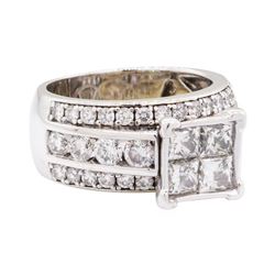 2.37 ctw Diamond Ring - 14KT White Gold