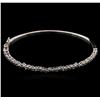 Image 1 : 1.00 ctw Diamond Bangle Bracelet - 14KT White Gold