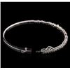 Image 3 : 1.00 ctw Diamond Bangle Bracelet - 14KT White Gold