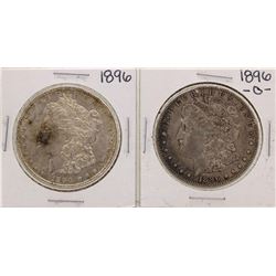 Lot of 1896 & 1896-O $1 Morgan Silver Dollar Coins