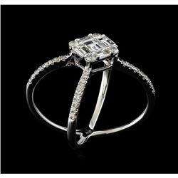 1.07 ctw Diamond Ring - 18KT White Gold