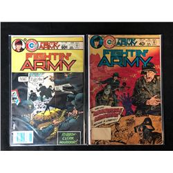 FIGHTIN' ARMY COMIC BOOK LOT #158/ #146 (CHARLTON COMICS)