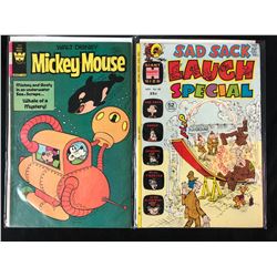 VINTAGE COMIC BOOK LOT (MICKEY MOUSE/ SAD SACK)