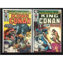 KING CONAN COMIC BOOK LOT #1/ #2 (MARVEL COMICS)