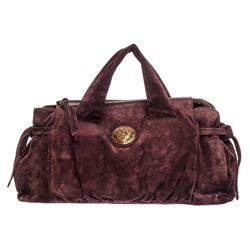 Gucci Burgundy Suede Hysteria Tote Bag