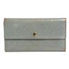 Image 1 : Louis Vuitton Blue Vernis Leather Porte Tresor International Wallet