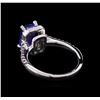 Image 3 : 2.17 ctw Tanzanite and Diamond Ring - 14KT White Gold