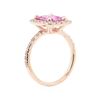 Image 4 : 2.43 ctw Pink Sapphire And Diamond Ring - 14KT Rose Gold